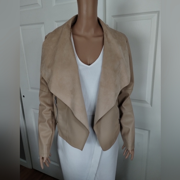 Bagatelle Faux Leather Spring Jacket Large - Picture 5 of 9